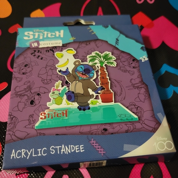 Stitch Disney Bundle of New 4 Items: Pen, Acyrlic Stand, Stuffed Doll, Figurine - Picture 2 of 9